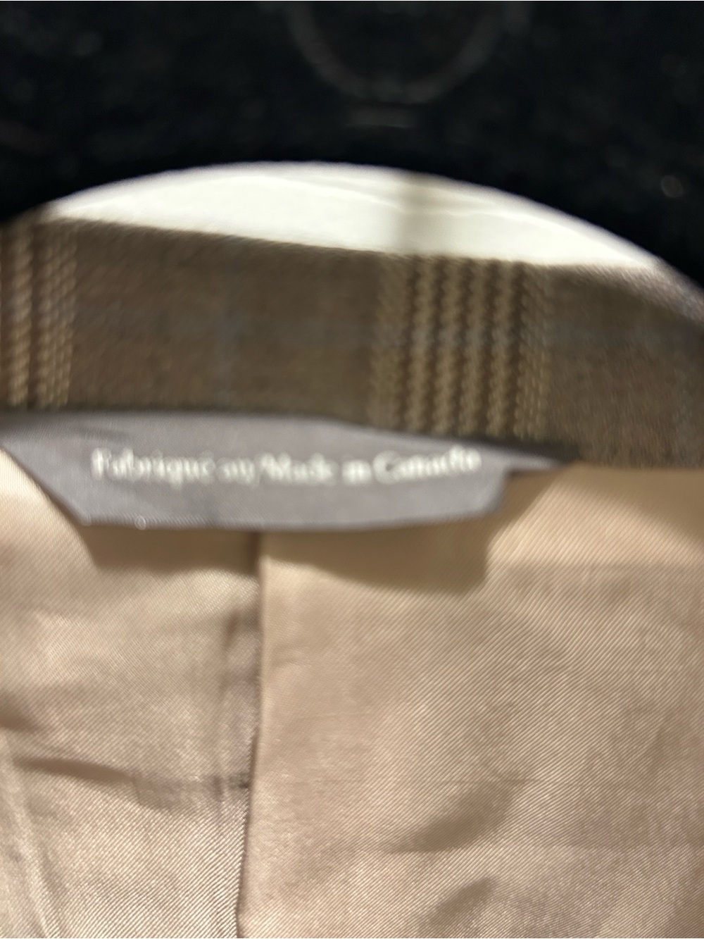 JP Tilford Samuelsohn Taupe Plaid Blazer - Classic Tailored Suit Jacket 46 R - Picture 6 of 8
